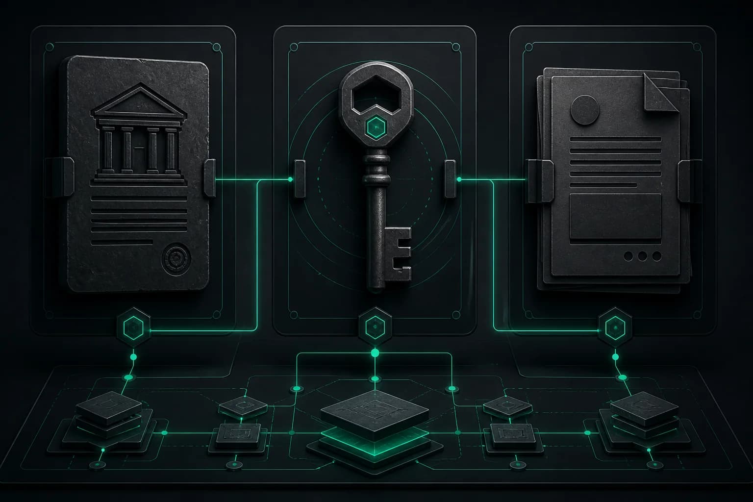 Obligation, cryptographic control, and audit evidence linked as one architecture loop