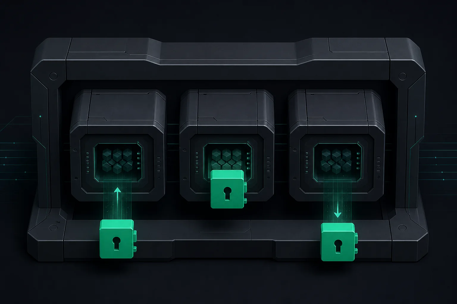 Modular crypto providers behind a stable product API frame