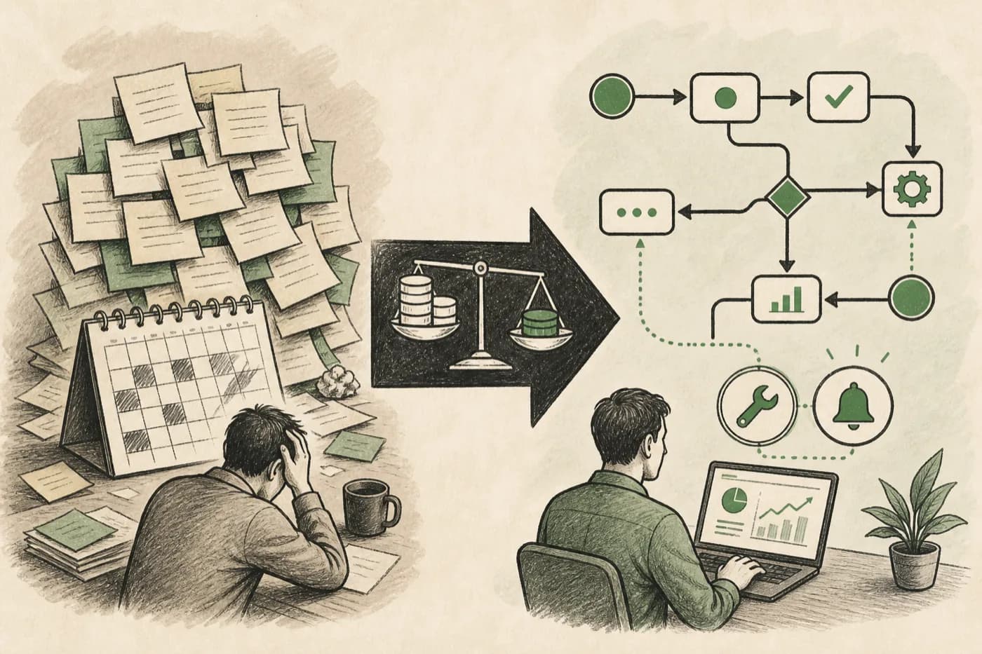 Manual handoff cost versus the cost of owning a production workflow